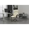 Grožāmais biroja krēsls ActiveJet YK7416 — ergonomisks grožāmais krēsls, smilškrāsas eko-āda, metāla rāmis, polsterēta atzveltne, kāju balsts