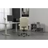 Grožāmais biroja krēsls ActiveJet YK7416 — ergonomisks grožāmais krēsls, smilškrāsas eko-āda, metāla rāmis, polsterēta atzveltne, kāju balsts