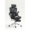 Ergonomisks biroja krēsls ActiveJet YK848 — tīklveida sēdeklis un atzveltne, melns, atzveltne 50,5×57 cm, sēdekļa platums 48,5 cm