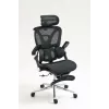Ergonomisks biroja krēsls ActiveJet YK848 — tīklveida sēdeklis un atzveltne, melns, atzveltne 50,5×57 cm, sēdekļa platums 48,5 cm