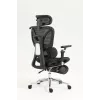 Ergonomisks biroja krēsls ActiveJet YK848 — tīklveida sēdeklis un atzveltne, melns, atzveltne 50,5×57 cm, sēdekļa platums 48,5 cm