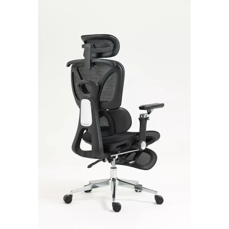 Ergonomisks biroja krēsls ActiveJet YK848 — tīklveida sēdeklis un atzveltne, melns, atzveltne 50,5×57 cm, sēdekļa platums 48,5 cm