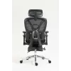 Ergonomisks biroja krēsls ActiveJet YK848 — tīklveida sēdeklis un atzveltne, melns, atzveltne 50,5×57 cm, sēdekļa platums 48,5 cm