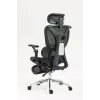 Ergonomisks biroja krēsls ActiveJet YK848 — tīklveida sēdeklis un atzveltne, melns, atzveltne 50,5×57 cm, sēdekļa platums 48,5 cm