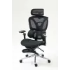 Ergonomisks biroja krēsls ActiveJet YK848 — tīklveida sēdeklis un atzveltne, melns, atzveltne 50,5×57 cm, sēdekļa platums 48,5 cm