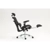 Ergonomisks biroja krēsls ActiveJet YK848 — tīklveida sēdeklis un atzveltne, melns, atzveltne 50,5×57 cm, sēdekļa platums 48,5 cm