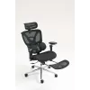 Ergonomisks biroja krēsls ActiveJet YK848 — tīklveida sēdeklis un atzveltne, melns, atzveltne 50,5×57 cm, sēdekļa platums 48,5 cm