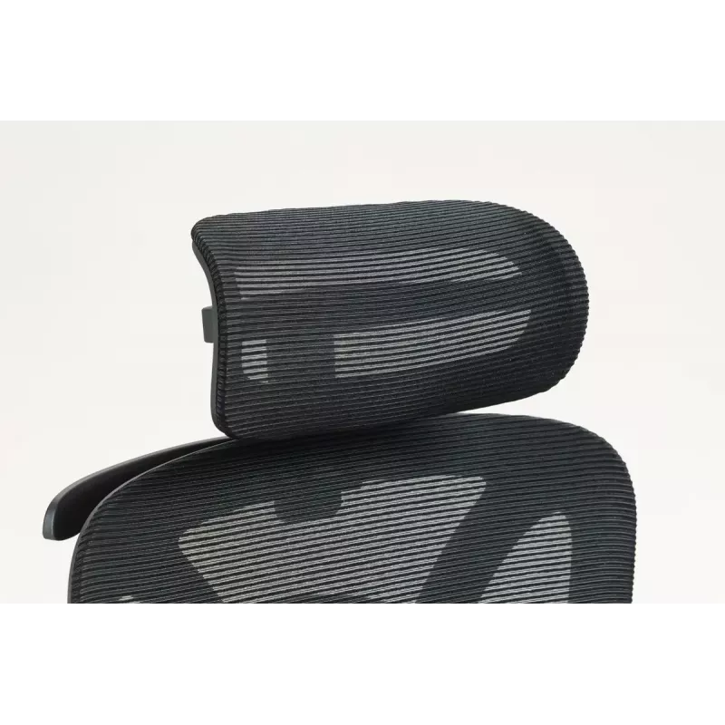Ergonomisks biroja krēsls ActiveJet YK848 — tīklveida sēdeklis un atzveltne, melns, atzveltne 50,5×57 cm, sēdekļa platums 48,5 cm