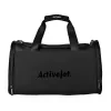 Limfātiskās kompresijas masieris kājām ActiveJet ACM-PLUS-A1 S — ar bateriju 25 W, iebūvēts akumulators, 330×840×60 mm, melns/oranžs