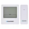BLAUPUNKT WS10WH laikapstākļu stacija — bezvadu iekštelpu/āra temperatūras un mitruma monitors