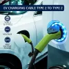 Elektromobiļa uzlādes kabelis Qoltec 52474 Type 2 22 kW 5 m