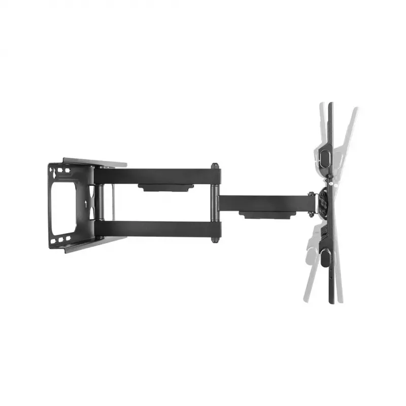 Sienas TV kronšteins Cabletech LEC-UCH0205 37–70 collu ekrāniem, VESA 600x400, slodze 60 kg, melns