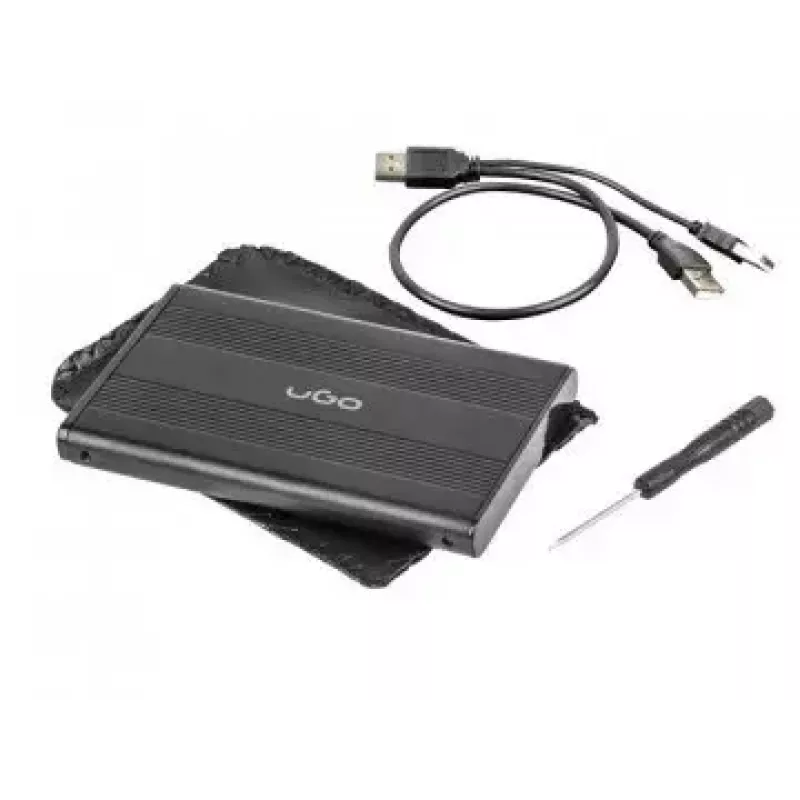 HDD/SSD korpuss uGo Marapi S120 Melns 2,5 collu