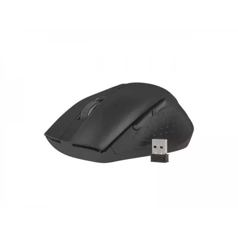Bezvadu tastatūras un peles komplekts NATEC Stingray NZB-1440 — RF bezvadu, pilna izmēra 108 taustiņu QWERTY, US English, melna