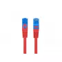 LANBERG RJ-45 Cat6a komutācijas kabelis PCF6A-10CC-0100-R, 1 m, S/FTP, CCA, LSZH, sarkans