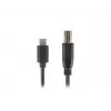 USB 2.0 kabelis LANBERG CA-USBA-13CC-0030-BK — USB B uz USB C, 3 m, melns