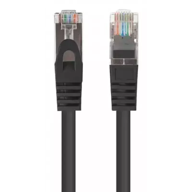 Tīkla kabelis Lanberg PCF6-20CC-0025-BK RJ-45 Cat6 0.25 m Melns