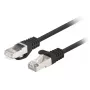 Tīkla kabelis Lanberg PCF6-20CC-0025-BK RJ-45 Cat6 0.25 m Melns