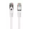 Ethernet komutācijas kabelis LANBERG PCF6-20CC-0100-W Cat6 U/UTP 1 m, CCA vadītājs, 250 MHz, balts