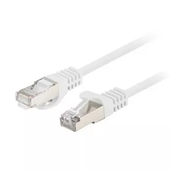 Ethernet komutācijas kabelis LANBERG PCF6-20CC-0100-W Cat6 U/UTP 1 m, CCA vadītājs, 250 MHz, balts