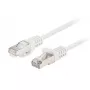 Ethernet komutācijas kabelis LANBERG PCF6-20CC-0100-W Cat6 U/UTP 1 m, CCA vadītājs, 250 MHz, balts