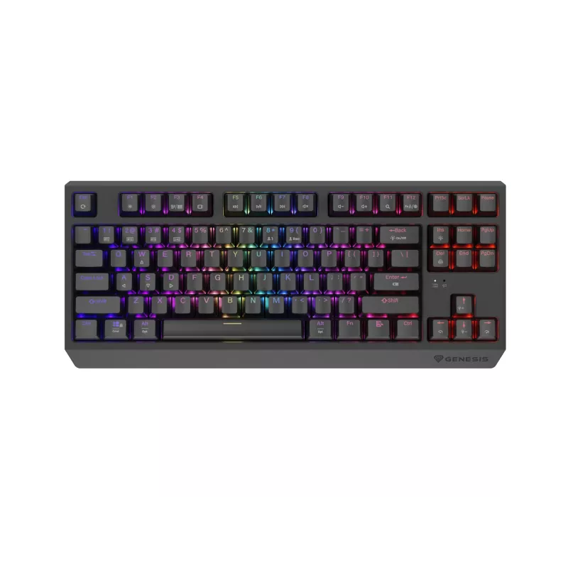 GENESIS Thor 230 TKL klaviatūra Spēļu USB + RF bezvadu + Bluetooth QWERTY Melna