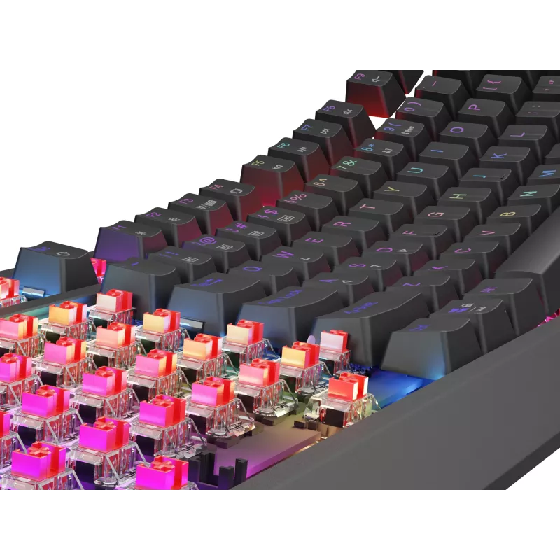 GENESIS Thor 230 TKL klaviatūra Spēļu USB + RF bezvadu + Bluetooth QWERTY Melna