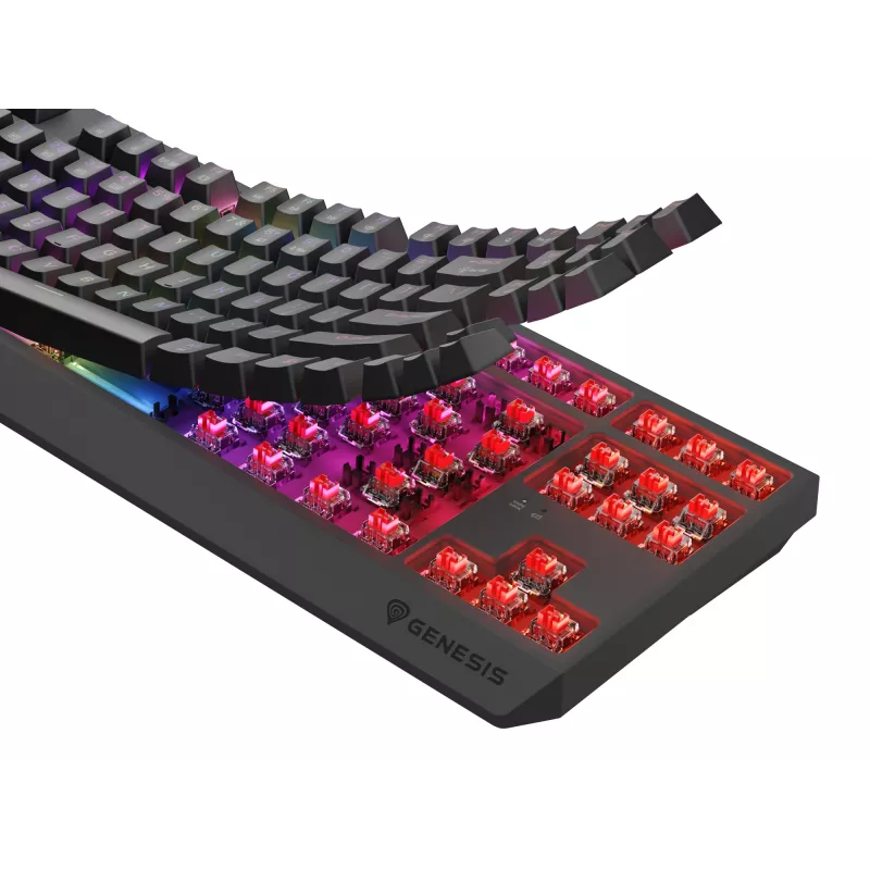 GENESIS Thor 230 TKL klaviatūra Spēļu USB + RF bezvadu + Bluetooth QWERTY Melna