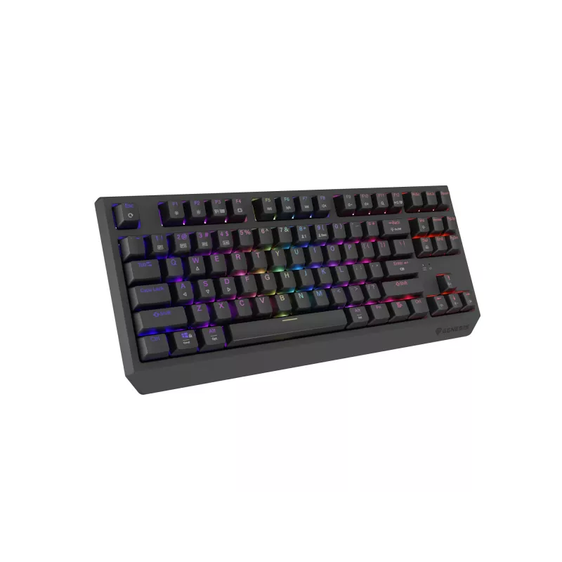 GENESIS Thor 230 TKL klaviatūra Spēļu USB + RF bezvadu + Bluetooth QWERTY Melna