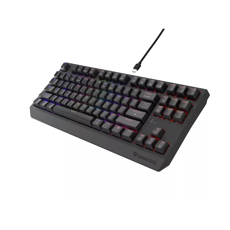 GENESIS Thor 230 TKL klaviatūra Spēļu USB + RF bezvadu + Bluetooth QWERTY Melna