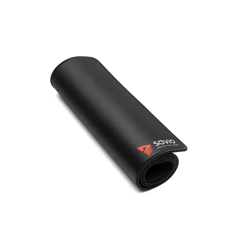 Peļu paliktnis SAVIO Melns Edition Turbo Dynamic XXL 1000×500×3 mm, auduma virsma, sašūtas malas, neslīdoša gumijas pamatne