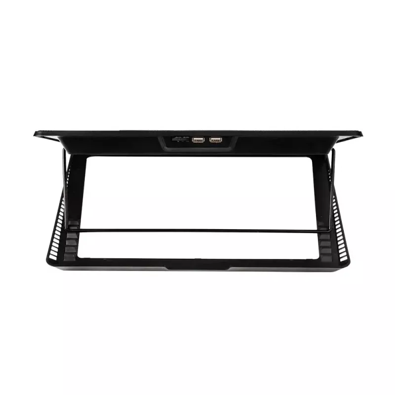 Datora dzesēšanas paliktnis SAVIO COS-01 ar 6 fona apgaismotiem ventilatoriem 2000 apgr./min., USB 2.0, līdz 17,3 collu ekrāniem