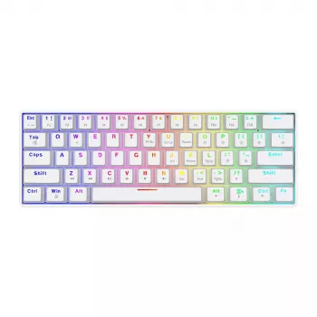 Savio baltaOUT X2 RED spēļu klaviatūra USB QWERTY mehāniska 61 taustiņi