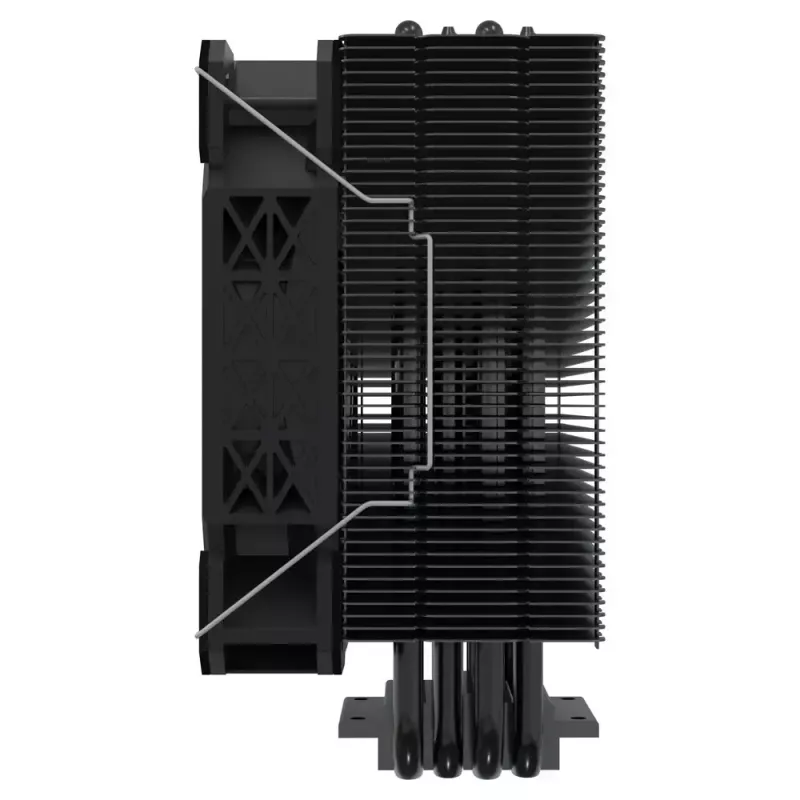CPU gaisa dzesētājs SAVIO Vortex X2 Melns – 120 mm ventilators, augstums 157 mm, PWM, LGA 2066 saderīgs