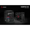 CPU gaisa dzesētājs SAVIO Vortex X2 Melns – 120 mm ventilators, augstums 157 mm, PWM, LGA 2066 saderīgs