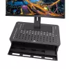 Laptop stand MACLEAN MC-946 for 13–32 inch devices, 3-level height (11/13/15 cm), drawer, Melns, up to 20 kg