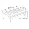 Laptop stand MACLEAN MC-946 for 13–32 inch devices, 3-level height (11/13/15 cm), drawer, Melns, up to 20 kg