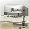 Monitora galda stiprinājums MACLEAN MC-753N 17–32 collu ekrāniem, VESA 75x75 / 100x100, maks. 9 kg, slīpums ±45°, pagriešana ±180°, regulējams augstums