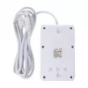 Strāvas sadalītājs MACLEAN MCE393 W — 4 rozetes + 3×USB, 110–240V, 2.1A USB, 2500W, 3 m, balts