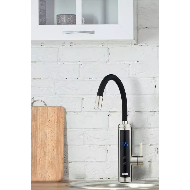 Caurplūdes ūdens sildītājs NOVEEN IWH955 5,5 kW 220–240 V, kompakts galda modelis, 2,5 L/min, IPX4