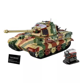 Celtniecības rotaļlieta - tanks Cobi Tiger II King Tiger mērogā 1:12