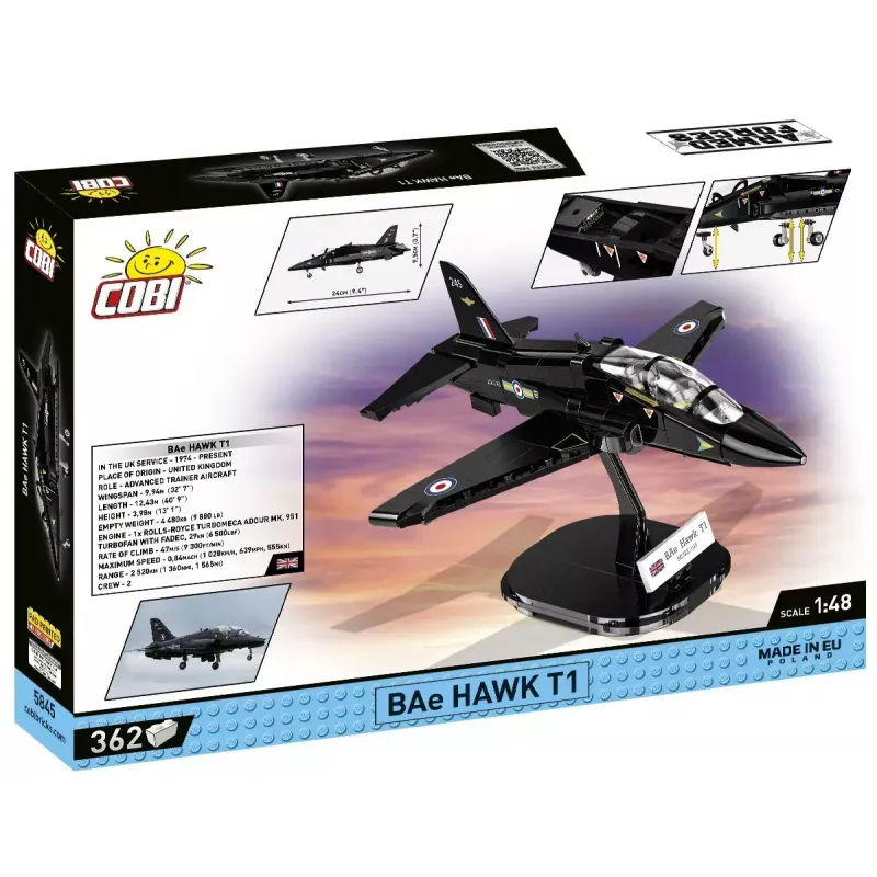Cobi BAe Hawk T1 konstruktors, 5845 detaļas