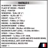 Konstrukcijas bloku komplekts Cobi Rafale C 551 detaļas modelis COBl-5901
