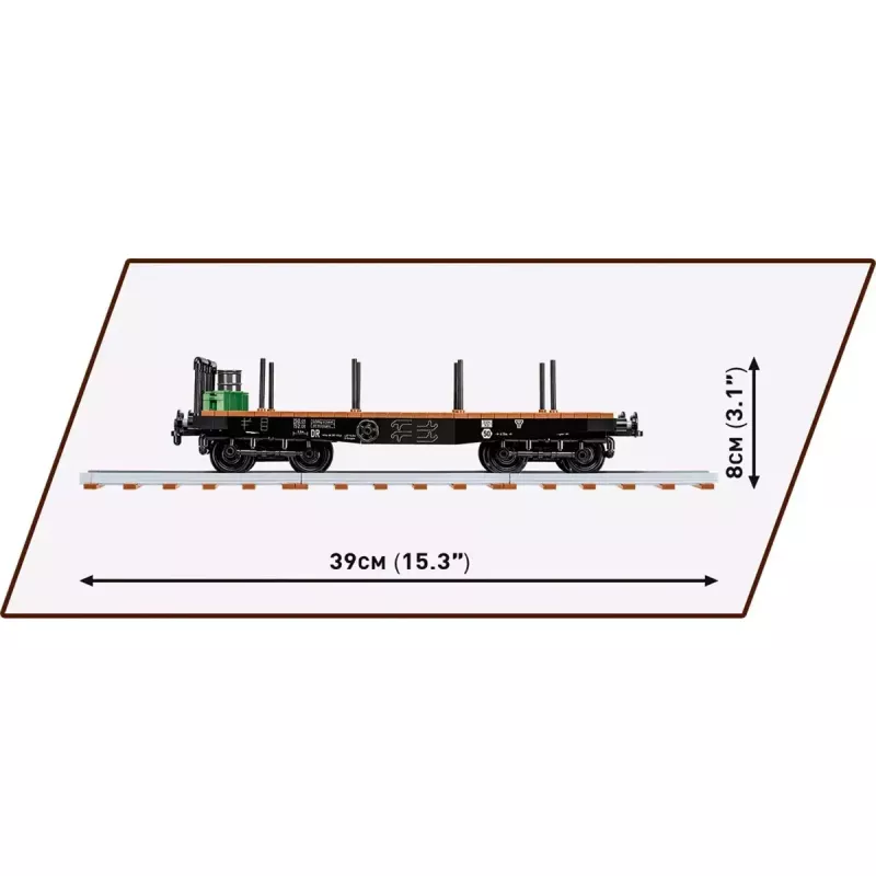 Konstrukcijas rotaļlieta Cobi smagās platformas kravas automašīnas modelis COBI-6284, mērogā 1:35