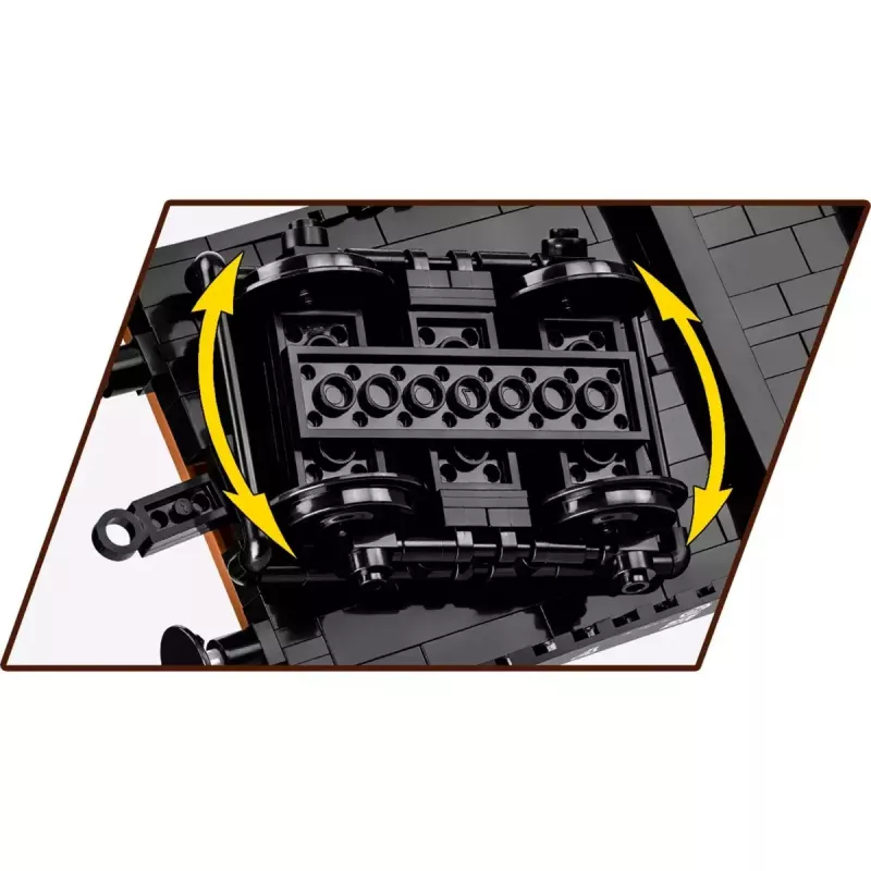 Konstrukcijas rotaļlieta Cobi smagās platformas kravas automašīnas modelis COBI-6284, mērogā 1:35