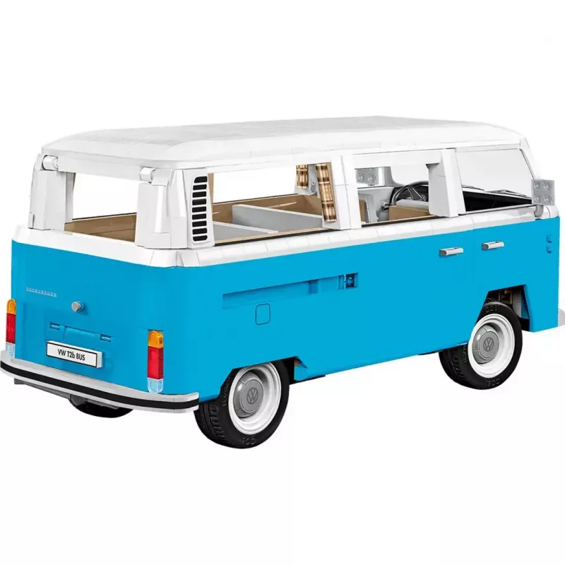 Cobi konstruktors Volkswagen T2b Bus, gaiši zils/balts, mērogā 1:12