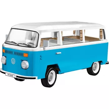Cobi konstruktors Volkswagen T2b Bus, gaiši zils/balts, mērogā 1:12
