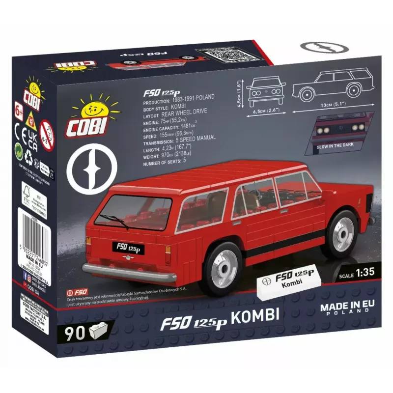 Cobi Blocks FSO 125p 90 klucīšu komplekts COBI-24603 – 90 plastmasas konstrukciju klucīši