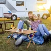 Salokāms galds PROMIS ST90 sarullējams, pārnēsājams tūristu galds, viengabala iepakojums