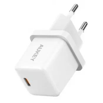 USB-C Mini lādētājs Aukey PA-F5 20W PD — kompakts 20W PD ātrais lādētājs